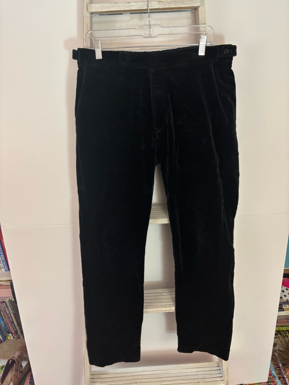 90’s Vintage Polo Ralph Lauren Black velvet Pants minimalist classic oldmoney